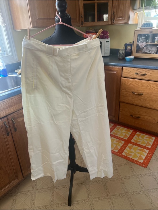 Banana Republic Pants - Banana Republic White Women's Wide-Leg Trousers